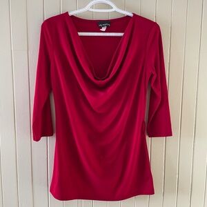 Say Anything - 3/4 sleeves red top - VGUC